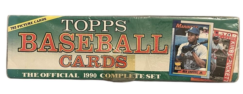 1990 Topps Baseball Complete Set Factory Sealed 792 Cards Ken Griffey Jr